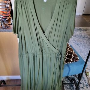 Old Navy Olive Midi Dress
